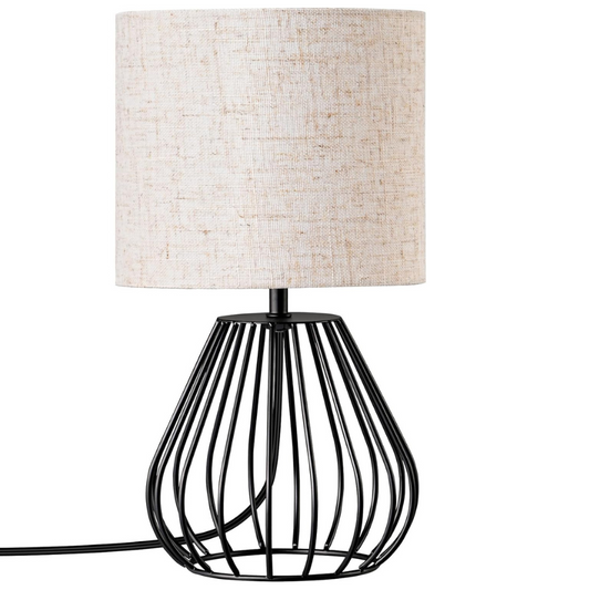 Modern Metal Cage Bedside Lamp